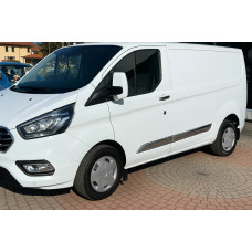 Молдинг дверний Carmos (5 шт нерж.) для Ford Custom 2013-2022 рр