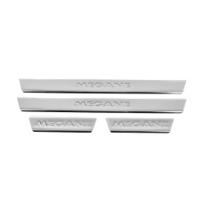 Накладки на пороги Carmos V2 (4 шт нерж) для Renault Megane IV 2016-2025 рр