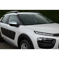 Накладки на дзеркала (2 шт нерж) Carmos - Турецька сталь для Citroen Cactus 2014-2020 рр