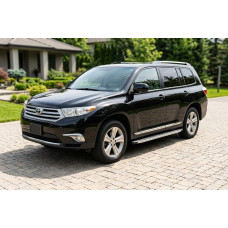 Бокові пороги Fullmond (2 шт., Алюміній) для Toyota Highlander 2008-2013 рр