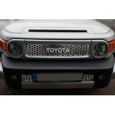 Хром накадки на решітку (нержавійка) для Toyota FJ Cruiser 2006-2022 рр
