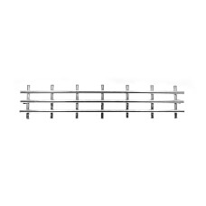 Решітка в бампер (нерж.) для Hyundai Tucson JM 2004- рр