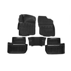 Килимки Stingray 3D (5 шт поліуретан) для Mitsubishi Lancer X 2008- рр