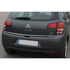 Нижня кромка кришки багажника OmsaLine (нерж.) для Citroen C-3 2009-2016 рр