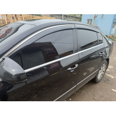 Вітровики з хром молдингом SD (EU 4 шт Niken) для Volkswagen Passat B6 2006-2012 рр