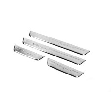 Накладки на пороги OmsaLine (4 шт нерж) для Hyundai Tucson TL 2016-2021 рр