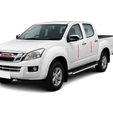 Молдинг дверний OmsaLine (нерж) для Isuzu D-Max 2011-2019 рр