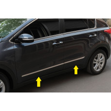 Молдинг дверей (4 шт нерж.) для Kia Sportage 2010-2015 рр