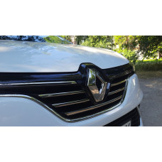 Накладки на решітку радіатора TIT-designs (4 шт нерж) для Renault Megane IV 2016-2025 рр