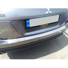 Накладка на задній бампер (OmsaLine нерж.) для Mitsubishi Eclipse Cross 2017- рр