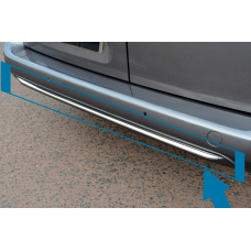 Кромка бампера (нерж.) для Peugeot Partner/Rifter 2019- рр