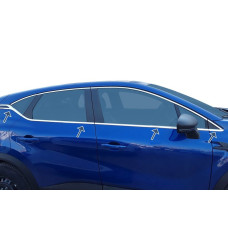 Окантовка вікон (8 шт нерж.) для Renault Captur 2019- рр