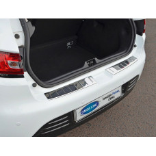 Накладка на задній бампер HB (2 шт нерж) для Renault Clio IV 2012-2019 рр