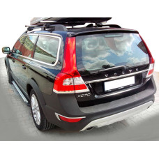 Бокові пороги Rainbow (2 шт. Алюміній) для Volvo XC60 2009-2017 рр