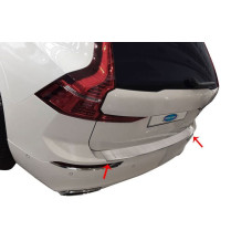 Накладка на задній бампер (нерж.) для Volvo XC60 2017- рр