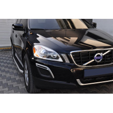 Бокові пороги Fullmond (2 шт. алюміній) для Volvo XC60 2009-2017 рр