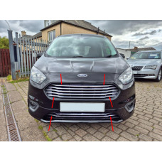 Накладки на решітку Carmos (2018-2026 7 шт нерж) для Ford Courier рр