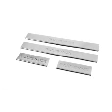 Накладки на пороги Carmos V2 (4 шт. нерж.) для Renault Fluence 2009-2016 рр