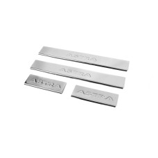 Накладки на пороги Carmos V2 (4 шт нерж) для Opel Astra H 2004-2013 рр