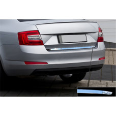 Кромка багажника (нерж) OmsaLine - Італійська нержавійка для Skoda Octavia III A7 2013-2019 рр