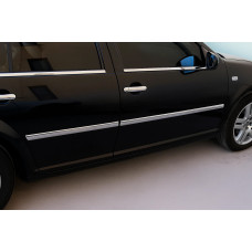 Зовнішня окантовка стекол (4 шт нерж) SW - універсал для Volkswagen Bora 1998-2004 рр
