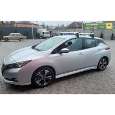 Автобагажник для гладкого даху (хром пара) для Nissan Leaf 2017- рр