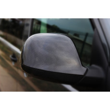 Накладки на дзеркала (2 шт натуральний карбон) для Volkswagen Amarok 2010-2022 рр