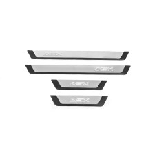 Накладки на пороги Flexill (4 шт нерж.) для Mitsubishi ASX 2010-2023 рр