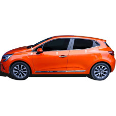 Нижня окантовка вікон (8 шт нерж) для Renault Clio V 2019- рр