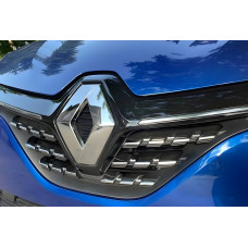 Накладки на решітку (6 шт) Carmos - Турецька сталь для Renault Clio V 2019- рр