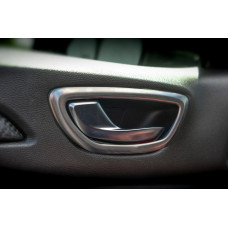 Накладки навколо ручок в салоні (4 шт нерж) для Renault Megane IV 2016-2025 рр