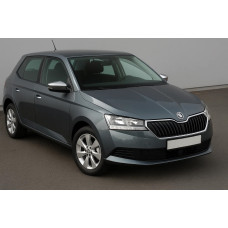 Накладки на дзеркала з вирізом під поворот (2 шт нерж) для Skoda Fabia 2014-2021 рр