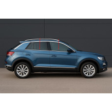 Окантовка вікон (4 шт нерж) для Volkswagen T-Roc 2017-2025 рр
