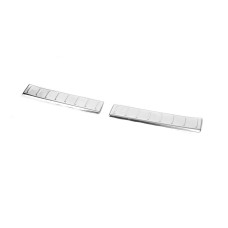 Накладка на поріг багажника глянець (2 шт нерж.) для Renault Captur 2019- рр