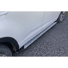 Пороги Оригінальний дизайн (для EU і USA 2 шт алюміній) для Toyota Highlander 2013-2019 рр