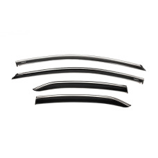 Вітровики з хромованим молдингом (4 шт Niken) для Toyota Camry 2017-2023 рр