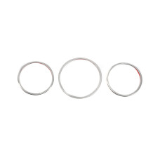 Накладки на спідометр (3 шт нерж) для Renault Megane IV 2016-2025 рр