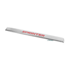 Планка над номером підсвічуванням (нерж.) Червона підсвітка для мерседес Sprinter W906 2006-2018 рр