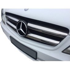 Накладки на решітку 2010-2015 (нерж) Carmos - Турецька сталь для мерседес Vito W639 рр