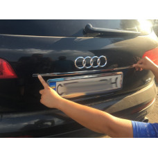 Хром планка над номером Carmos (нерж) для Ауди Q7 2005-2015 рр
