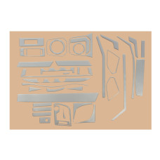 Накладки на панель (2020-2026) Алюміній для Volkswagen T6 рр