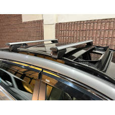 Перемички на вбудовані рейлінги під ключ Wizard V2 (2 шт) 115см сірі для Hyundai Tucson TL 2016-2021 рр