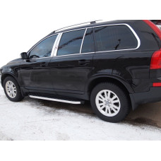 Бокові пороги BlackLine (2 шт. алюміній) для Volvo XC90 2002-2014 рр