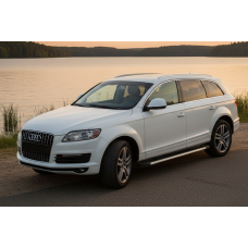 Бокові пороги Maya V1 (2 шт. алюміній) для Ауди Q7 2005-2015 рр