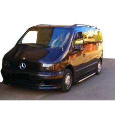 Бокові пороги Maya V1 (2 шт. алюміній) для мерседес Vito W638 1996-2003 рр