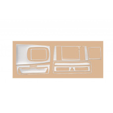 Комплект накладок в салон (1999-2000) Алюминий для Ауди A4 B5