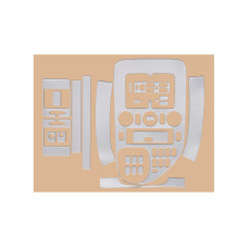 Накладки на панель Meric (1999-2003) Алюміній для мерседес Vito W638 рр