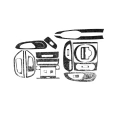 Накладки на панель Титан для мерседес Vito/V-class W447 2014- рр