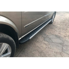 Бокові пороги Duru (2 шт., Алюміній) Довга (ExtraLong) для мерседес Vito W639 2004-2014 рр