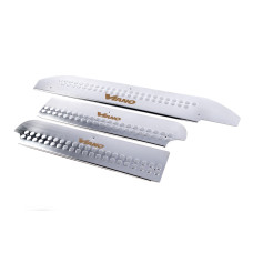 Накладки на внутрішні пороги Carmos V1 (нерж) 3 шт, Carmos - Турецька сталь для мерседес Viano 2004-2014 рр